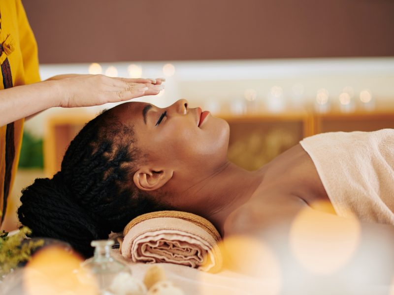 Healing reiki session